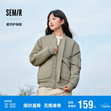 森马棉服男防水防油防污防风冬装厚飞行员棒球领夹克109724112101