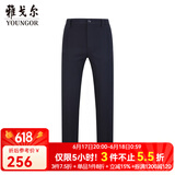 雅戈尔（YOUNGOR）休闲裤男DP棉免烫不易皱裤子自然垂顺易打理新品 VCDP329979AWY黑色 35 86A