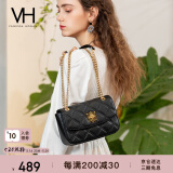 VANESSA HOGAN VH女包茵然软包系列链条斜挎小方包菱格纹单肩包520礼物送女友