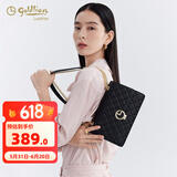 金利来女包百搭单肩包手袋女包百搭链条斜挎包送妈妈女朋友礼物 黑色