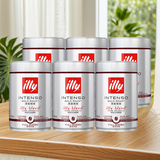 ILLY意利意大利进口 意式黑咖啡 深烘咖啡豆250g*6罐