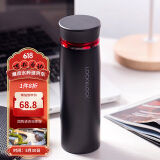 乐扣乐扣（LOCK&LOCK）菲特旋转盖轻量杯保温杯学生商务水杯450ml黑红 LHC4131BKR
