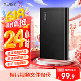 小盘(XDISK)500GB USB3.0金属移动硬盘X系列2.5英寸高雅黑 超薄高速便携时尚款数据备份存储稳定耐用