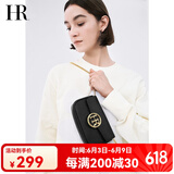 HR赫莲娜包包女包时尚女小方包头层牛皮单肩包简约链条包生日礼物 黑色