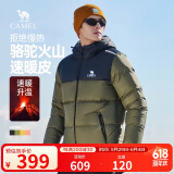 骆驼火山羽绒服1.0男士鸭绒加厚防寒面包服潮款冬季外套M13CR07089