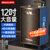 新科T30广场舞音响户外蓝牙音箱低音炮大音量家用k歌便携式移动扩音器地摊摆摊大喇叭 12吋单咪