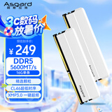阿斯加特（Asgard）16GB DDR5 5600 台式机内存条 海拉 马甲条 精选颗粒 CL46 星光银