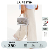 拉菲斯汀小号塌塌手提包包女士2025新款高级感单肩斜挎凯莉包 622010 冰川银【小号】
