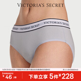 维多利亚的秘密（Victoria's Secret） 夏季棉质舒适内裤logo腰带低腰女三角裤简约红色 05M2天空蓝-6819 1条 S