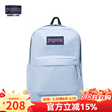 JANSPORT杰斯伯书包轻便双肩包男女26L旅行包简约背包电脑包学生校园 4QUT7G7雾霾蓝-侧边袋