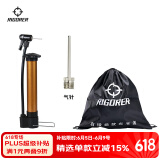 准者打气筒加气针便携式篮球足球车胎气球充气装备迷你套装 三件套【1打气筒+1球包+2球针】