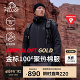 伯希和（Pelliot）[P系列]Primaloft金标P棉户外棉服男女保暖冬季外套11340303黑L
