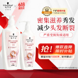 施华蔻（Schwarzkopf）新羊绒脂滋养洗护套装(600ml洗+400ml润) 染烫发质适用