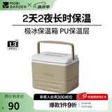 牧高笛（MOBIGARDEN） 极冰保温箱 户外露营野餐便携车载冷藏箱大容量手提保温箱 手提款/暖沙色8.5L