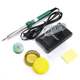 伊莱科（ELECALL）电烙铁套装60W 含松香焊锡丝烙铁架高温海绵电子工具组套ESI-112A