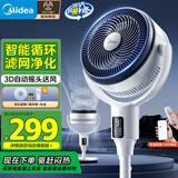 美的（Midea）【WIFI智控】抑菌空气循环扇/国家补贴/变频直流电风扇//家用净化落地扇摇头定时广角送风FGD24UZR