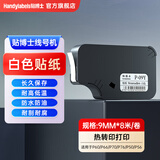 贴博士（handylabels） 线号机标签贴纸 适用P60 P66 P70 P76 P50 P56热转印不干胶贴纸防水防油长久保存耐磨耐刮 白色9mm【8米/卷】