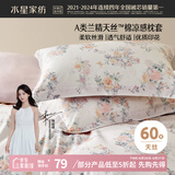 水星家纺枕套60支兰精天丝™凉感枕头套一对装枕头罩双人家用48x74cm
