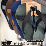 马登工装软底拖鞋男磨砂细纹夏季凉拖浴室防滑十字拖凉鞋男士沙滩鞋 卡其绿 41 (255mm) 偏小一码