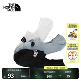 北面（The North Face）户外袜子轻质柔软透气干爽舒适耐磨男女通用25春季新款|8ANZ CV4/宇宙黑/雪峰白/星辰灰 M