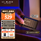 西部数据（WD）500GB移动固态硬盘900MB/s D30 PSSD高速NVMe外接手机mac笔记本PS5游戏Xbox电脑外置存储Type-c
