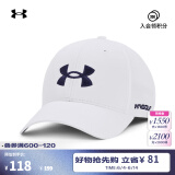 安德玛（UNDERARMOUR）Golf96男子高尔夫运动帽1361547 白色101 均码