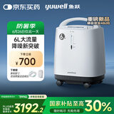 鱼跃医用制氧机吸氧机静音家用老人5L升级6L升8F-6AW中重度缺氧国补