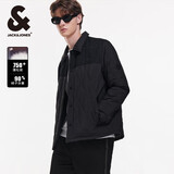 杰克·琼斯（JACK&JONES）男装衣服秋冬短款羽绒服男保暖外套合集 224323005黑色 2XL 190
