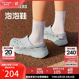 斯凯奇（Skechers）洞洞鞋女士夏季厚底外穿包头凉拖鞋透气软底拖鞋百搭轻便沙滩鞋