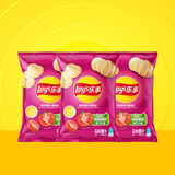 乐事（Lay's） 薯片40g*3包小龙虾味薯片儿童节休闲零食 经典原味多种混合口味 番茄味40g*3袋
