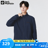 Jack Wolfskin狼爪抓绒衣男秋冬款户外抓绒外套防风保暖加厚抓绒内胆5032751 5032751-1010/宝蓝色 M 175/96A
