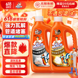 威猛先生（Mr Muscle）管道疏通啫喱 960ml*2瓶（厨房+卫浴） 厕所 厨房管道疏通