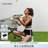 Calvin Klein内衣【摩登引力带】女士本命年ck家居外穿睡裤辣妹运动短裤QS5982 001-太空黑 S