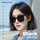 Angelamiao墨镜女款偏光太阳镜经典时尚大框显脸小开车防晒情人节礼物开学