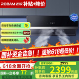 老板油烟机28X5S大吸力油烟机 侧吸式变频 24立方大风压三面拢挥手智控低噪音 齐平橱柜真平嵌不碰头 【国家补贴20%】28X5S单烟机