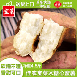 佳农佳农宝菜哈密白心红薯哈密冰糖蜜薯单果约100g+净重4.5斤源头直发