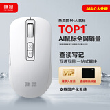 咪鼠科技（MiMouse）M4AI 智能ai鼠标 AI智能写作 生成PPT语音打字翻译无线蓝牙办公 M4AI白色