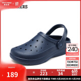斯凯奇（SKECHERS）洞洞鞋男士夏季透气外穿泡泡鞋EVA轻便软底凉拖鞋沙滩鞋243250