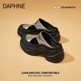 DAPHNE达芙妮包头凉鞋女2025新款夏季外穿厚底时尚百搭不累脚软底穆勒鞋