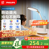 飞利浦（PHILIPS）led国AA级全光谱阅读护眼台灯儿童书桌学习学生写字【轩达】白色