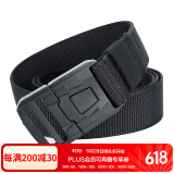 TFO 第六代户外腰带 登山徒步旅行编织休闲帆布裤带2802411 黑色