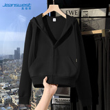 真维斯（Jeanswest）卫衣外套女春秋2026新款时尚宽松休闲连帽短款开衫小个子上衣服潮