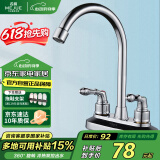 名爵（MEJUE）面盆龙头双把双孔洗脸盆水龙头冷热台盆浴室洗手盆水龙头Z-012212