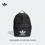 adidas adicolor简约通勤运动双肩背包男女阿迪达斯官方三叶草 黑色 NS