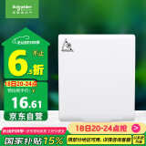 施耐德电气 86型防溅盒 通用型防水盒 防水面盖 开关插座面板 白色E223DV