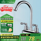 名爵（MEJUE）面盆龙头双把双孔洗脸盆水龙头冷热台盆浴室洗手盆水龙头Z-012212