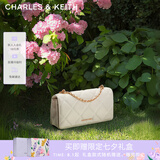 CHARLES&KEITH质感菱格链条小方钱包女包包女包生日礼物七夕礼物CK6-10680924 Cream奶白色 XS
