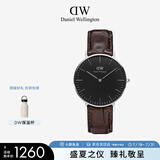 丹尼尔惠灵顿（DanielWellington）DW手表 男女情侣手表36mm石英腕表送男友送父亲节礼物DW00100146