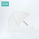 NITORI宜得利家居 雨伞长柄伞女小清新时尚韩风透明花样长伞 GY