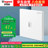 罗格朗（LEGRAND）开关插座面板 仕典系列玉兰白色墙壁插座 86型六类网线插座